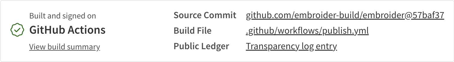 Provenance badge for 